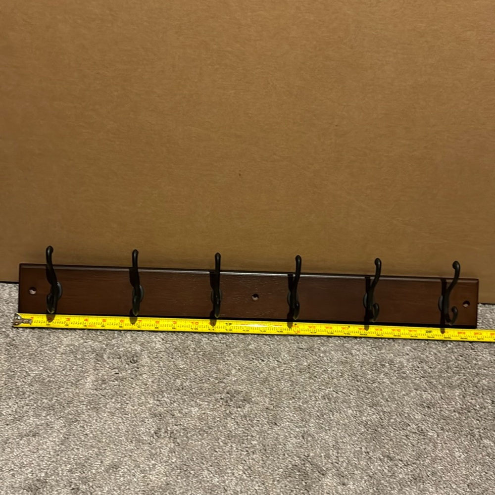Wood coat rack